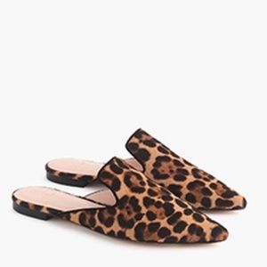 Jcrew leopard mules size 8.5.